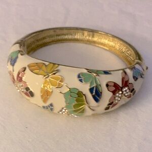 Zoya Peacock Butterfly Clamper Bracelet